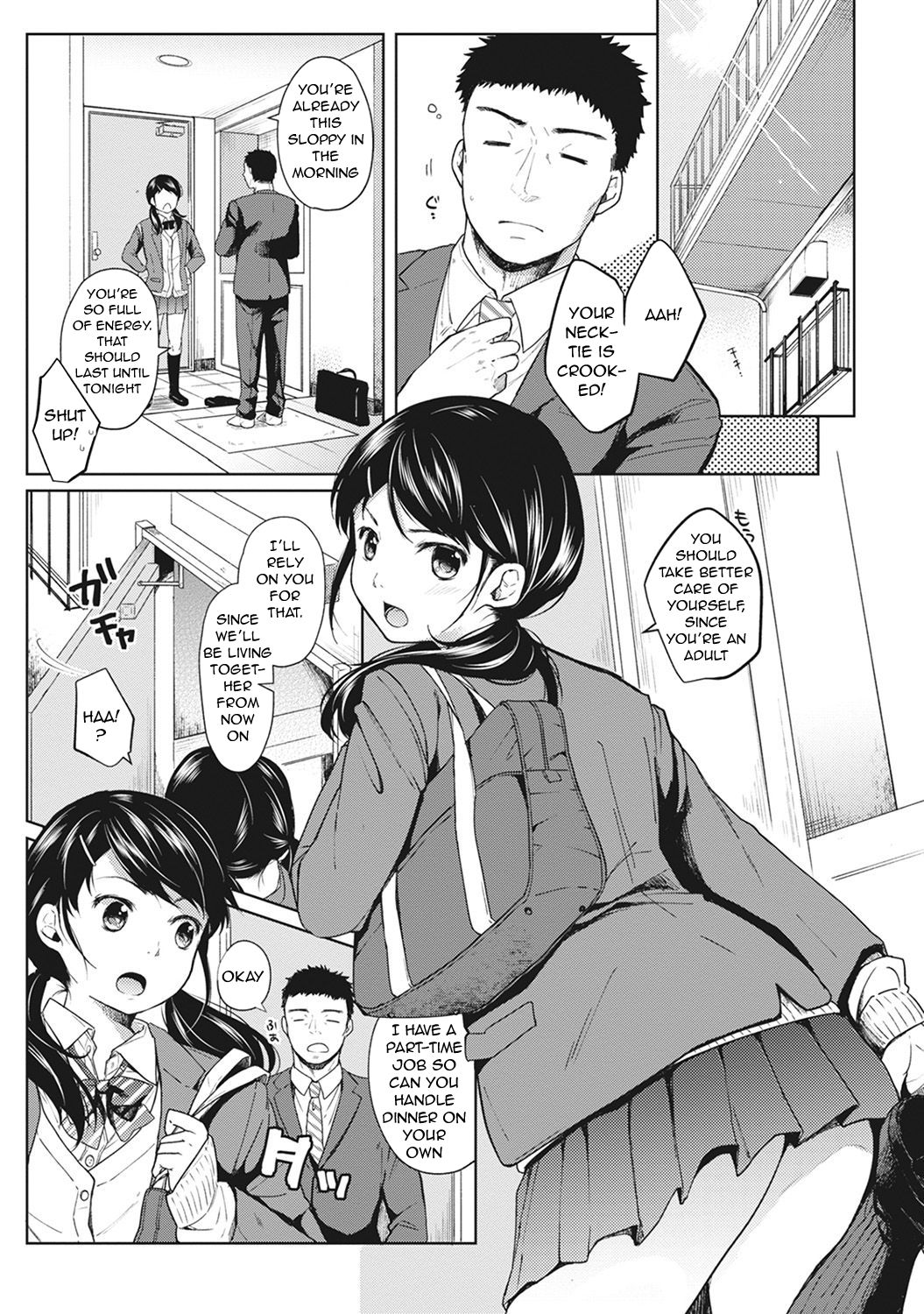 Teen Series — Sudden Cohabitation 1LDK Apartment Raw First-Time Sex With High School Girl Chapters 1-14 English [Fumitsuki Sou]