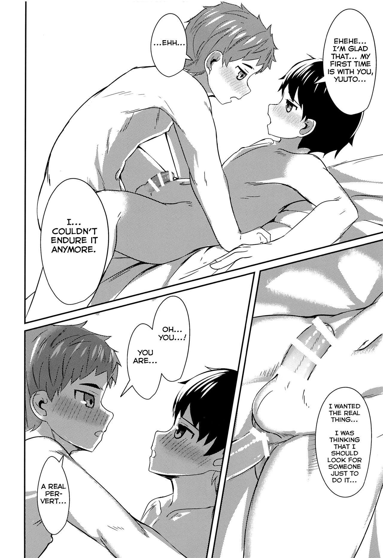 Teen Series —  Telepathic Connection Leads to Intense Mind-Linked Fucking  [ShotaFes 4] [Nisankatanso (Nayoshi)] [English] [Yuuta’s Blog]