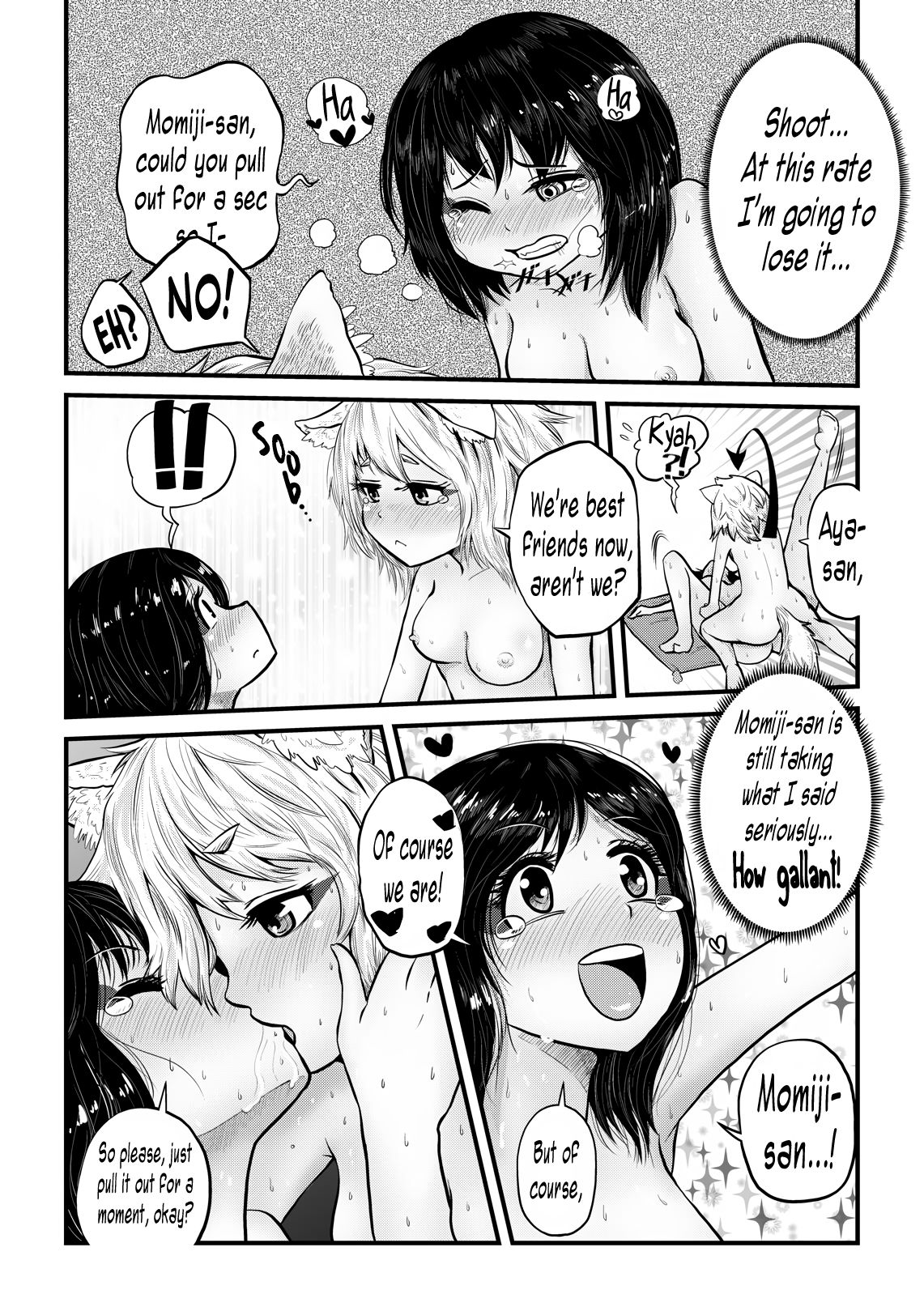 Tengu Series — Momiji Fucks Aya’s Pussy with a Tengu’s Secret Weapon Raw Creampie Gushing Messy Sex [Kuusou Etoile (CARTE) Touhou Project English Pedy]