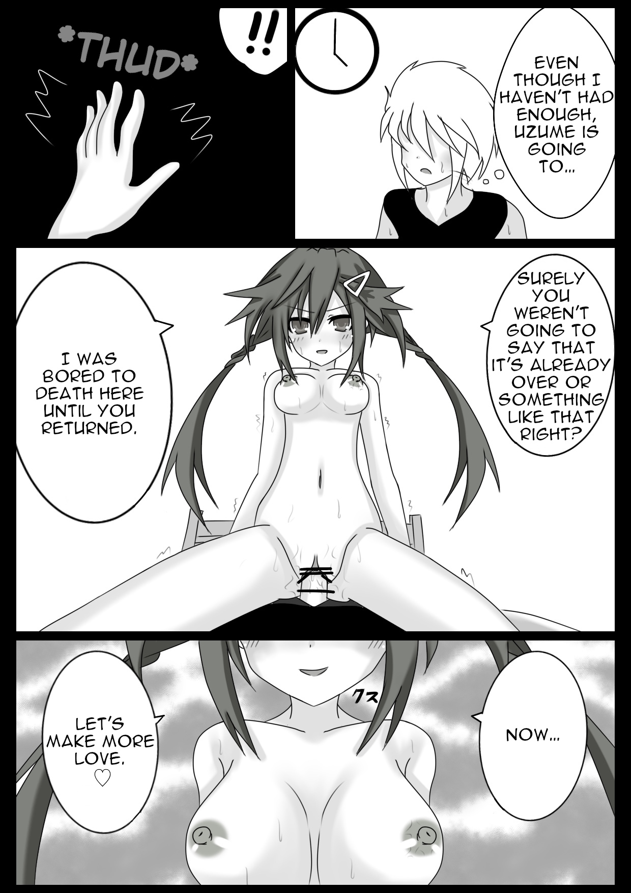Threesome Series — Hardcore Manga Fuck Session with Kurome and Uzume  [G.G. Kakeru]