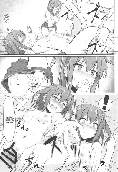 Threesome Series — Ikazuchi and Inazuma Beg for the Admiral’s Creampie  [C96] [Sirotaruto (Kotaru, Shirasaki Karu)]