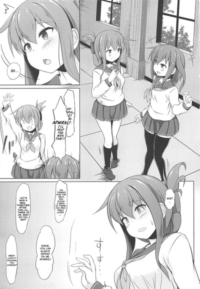 Threesome Series — Ikazuchi and Inazuma Beg for the Admiral’s Creampie  [C96] [Sirotaruto (Kotaru, Shirasaki Karu)]