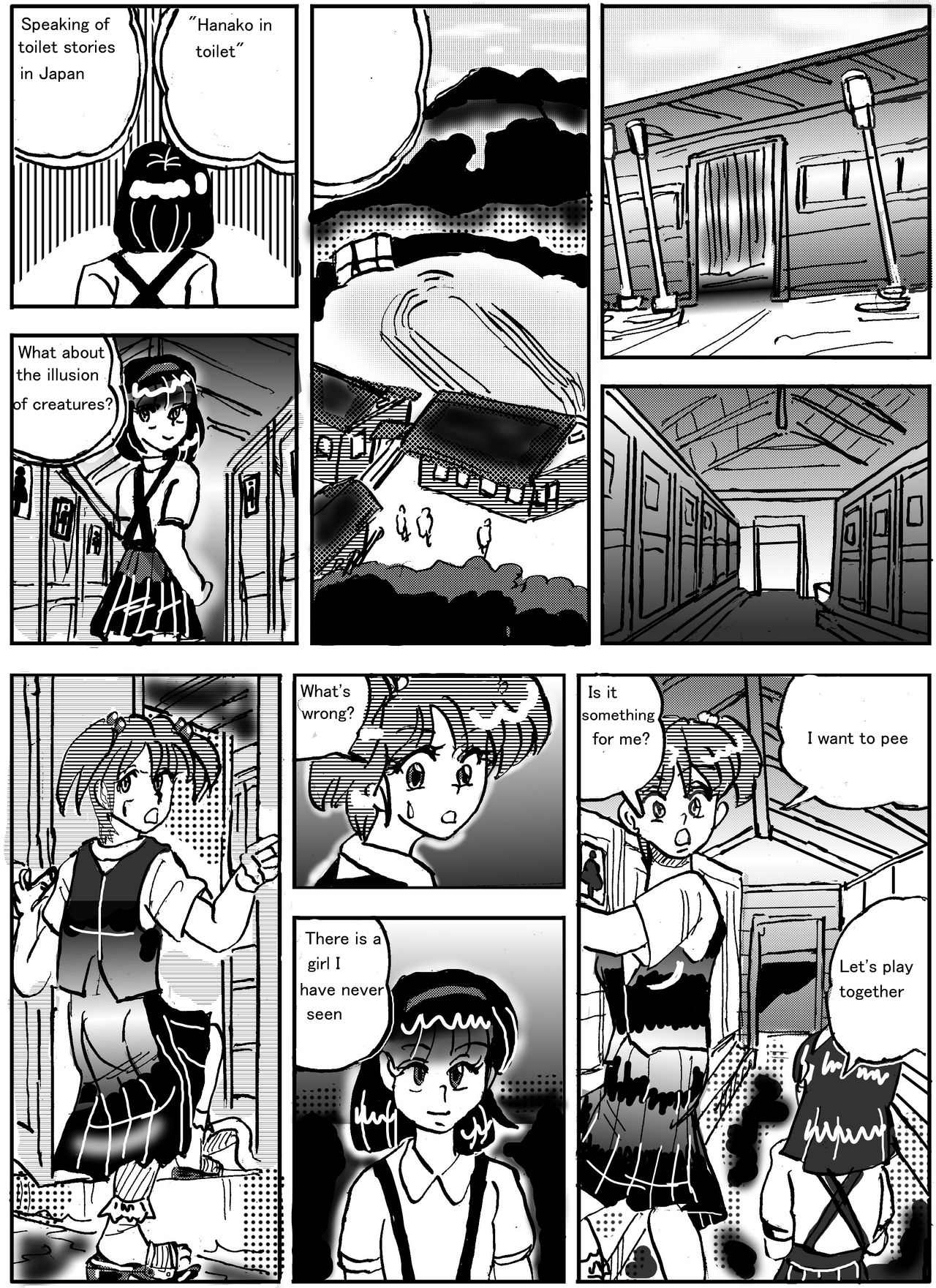 Urban Legend Series — Haunted Toilet Fuck: Ghost Girl Appears for Creampie Sex [Mashiba Kenta (Stuka)]