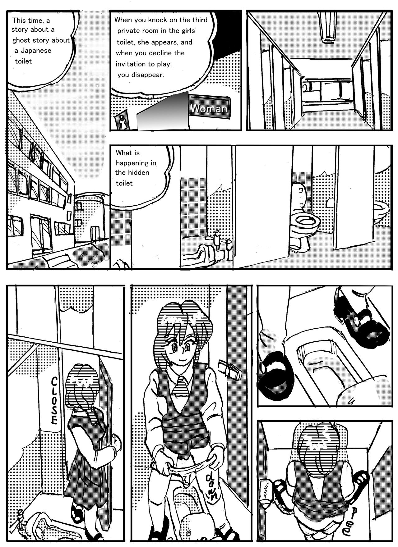 Urban Legend Series — Haunted Toilet Fuck: Ghost Girl Appears for Creampie Sex [Mashiba Kenta (Stuka)]