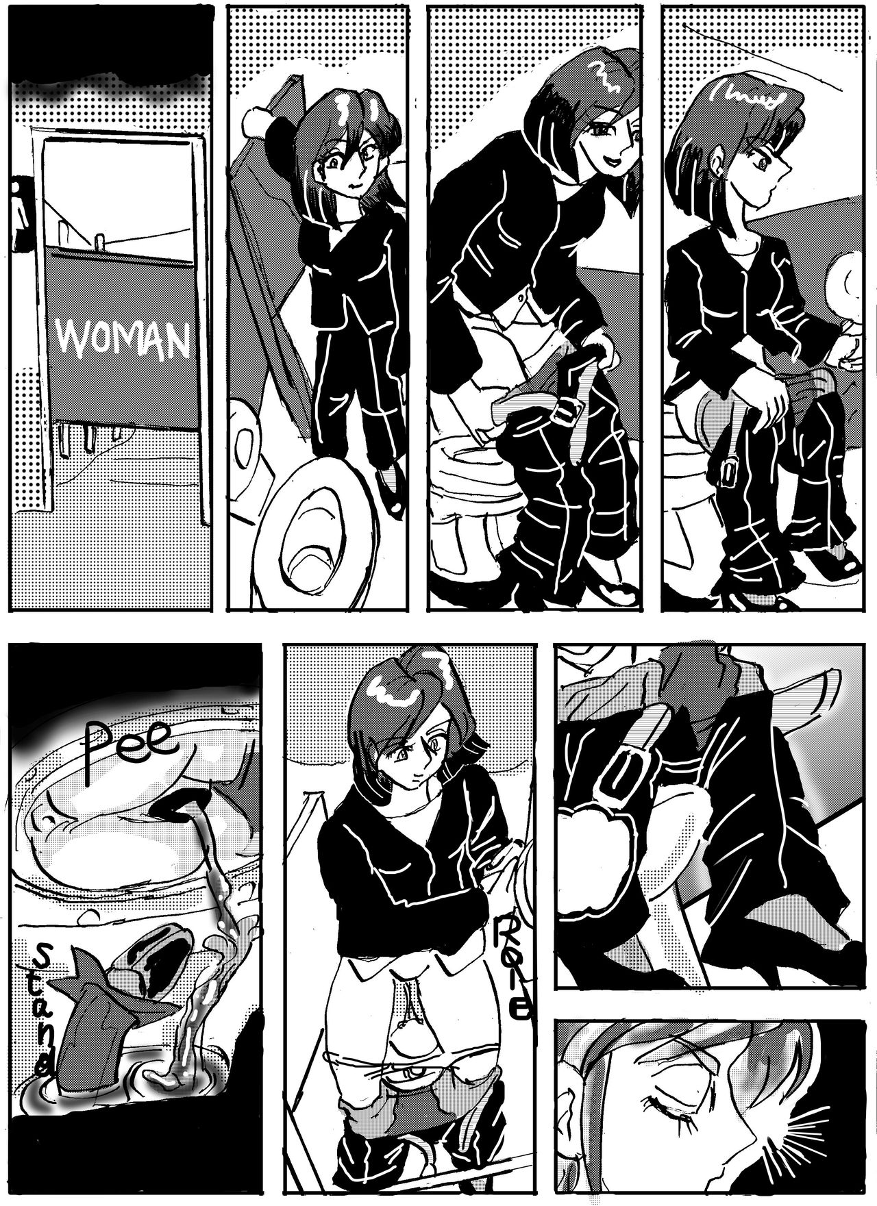 Urban Legend Series — Haunted Toilet Fuck: Ghost Girl Appears for Creampie Sex [Mashiba Kenta (Stuka)]