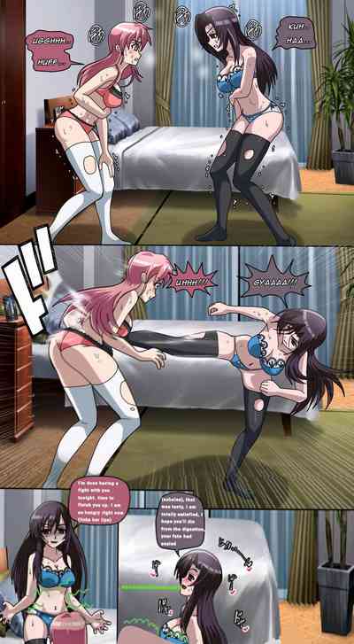 Violent Catfight Series — Obsessive Yandere Girls Kotohana and Haruka Brutal Fuck Fight Over a Man