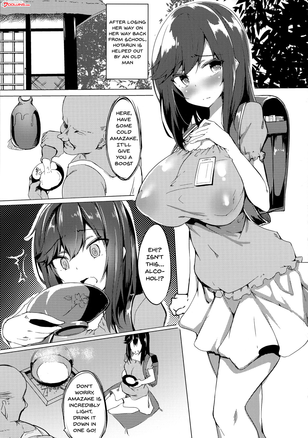 Virgin Series — First Time Drunk Teen Gets Fucked Hard [C95] [Wisteria (Fuji-han)] [Non Non Biyori] [English] [Doujins.com]