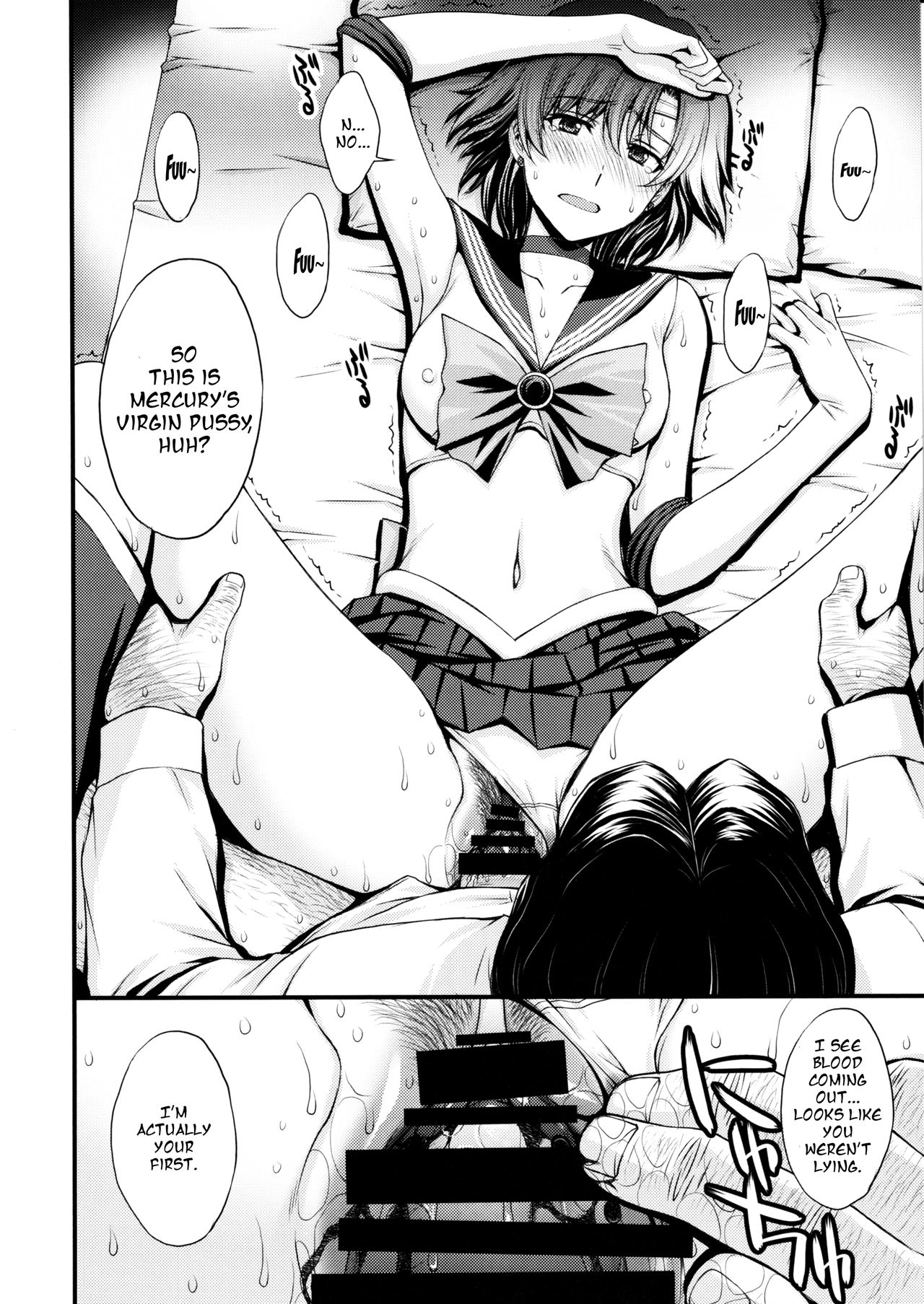 Virgin Series — Sailor Mercury Loses Her Virginity in a Hardcore Debut Creampie