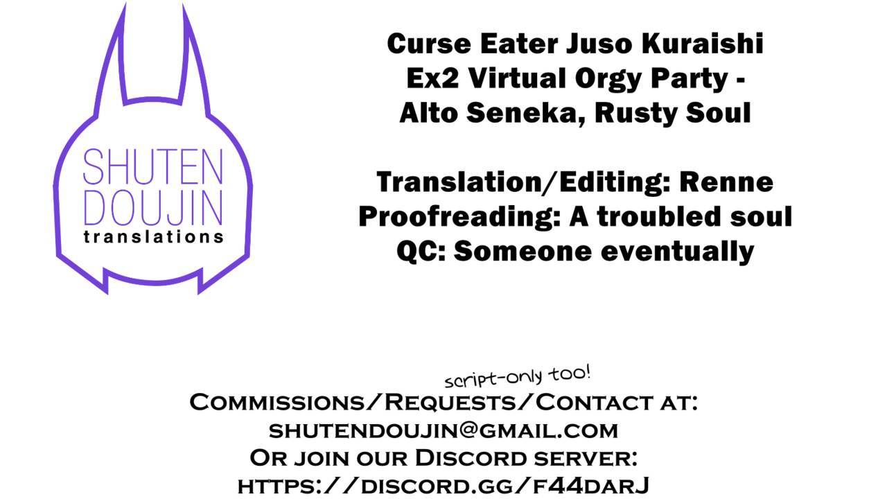 Virtual Orgy Series — Curse Eater Juso Kuraishi Ex2 Virtual Orgy Party [Rusty Soul, Alto Seneka] (2D Dream Magazine 2019-10 Vol. 108) [English] [SDTLs] [Digital]